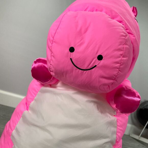 Puffer Pals Pillow Pink Unicorn 18in Soft Squish Plush Stuffed Animal Toy - Picture 8 of 12